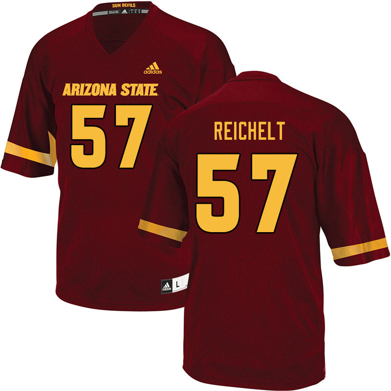 Men #57 Armand Reichelt Arizona State Sun Devils College Football Jerseys Sale-Maroon